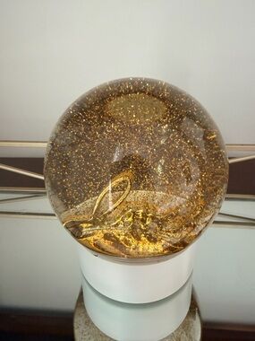 West Elm Love Snow Globe and Mirrored Tray